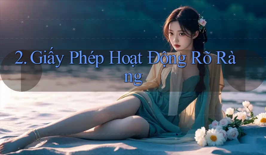 2. Giấy Phép Hoạt Động Rõ Ràng 2. Giấy Phép Hoạt Động Rõ Ràng