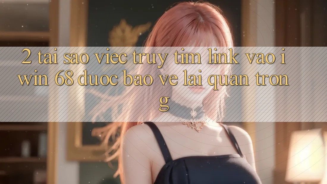 2. Tại Sao Việc Truy tìm Link Vào iwin 68 Được bảo vệ Lại Quan Trọng? 2. Tại Sao Việc Truy tìm Link Vào iwin 68 Được bảo vệ Lại Quan Trọng?