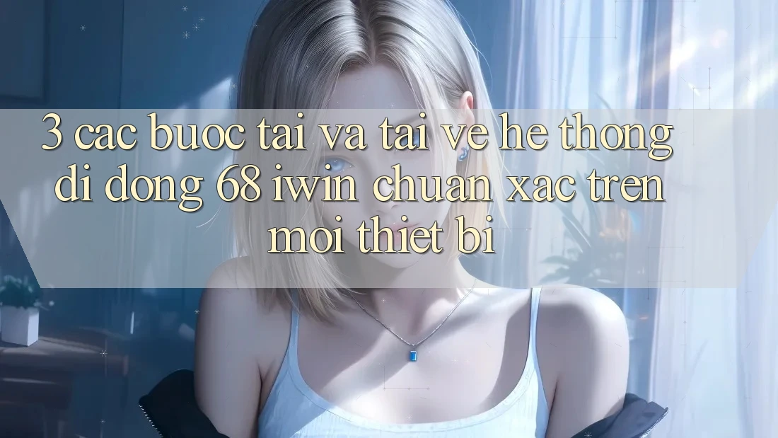 3. Các bước tải và tải về Hệ thống di động 68 iwin chuẩn xác trên mọi thiết bị 3. Các bước tải và tải về Hệ thống di động 68 iwin chuẩn xác trên mọi thiết bị