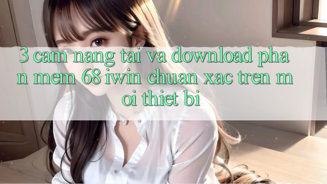 3. Cẩm nang tải và download Phần mềm 68 iwin chuẩn xác trên mọi thiết bị