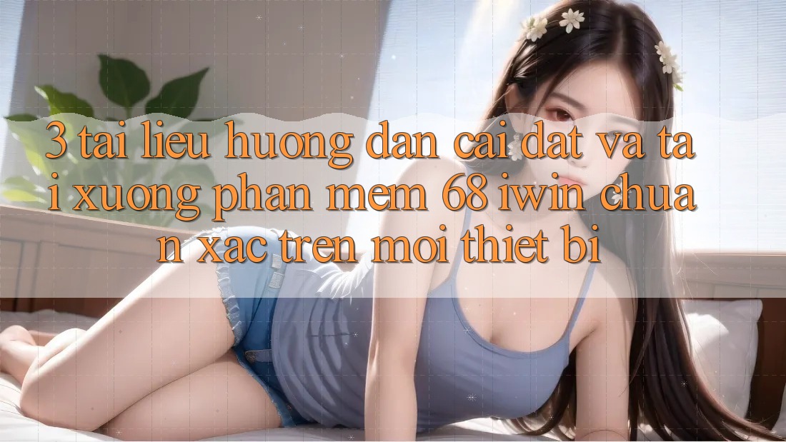 3. Tài liệu hướng dẫn cài đặt và tải xuống Phần mềm 68 iwin chuẩn xác trên mọi thiết bị 3. Tài liệu hướng dẫn cài đặt và tải xuống Phần mềm 68 iwin chuẩn xác trên mọi thiết bị