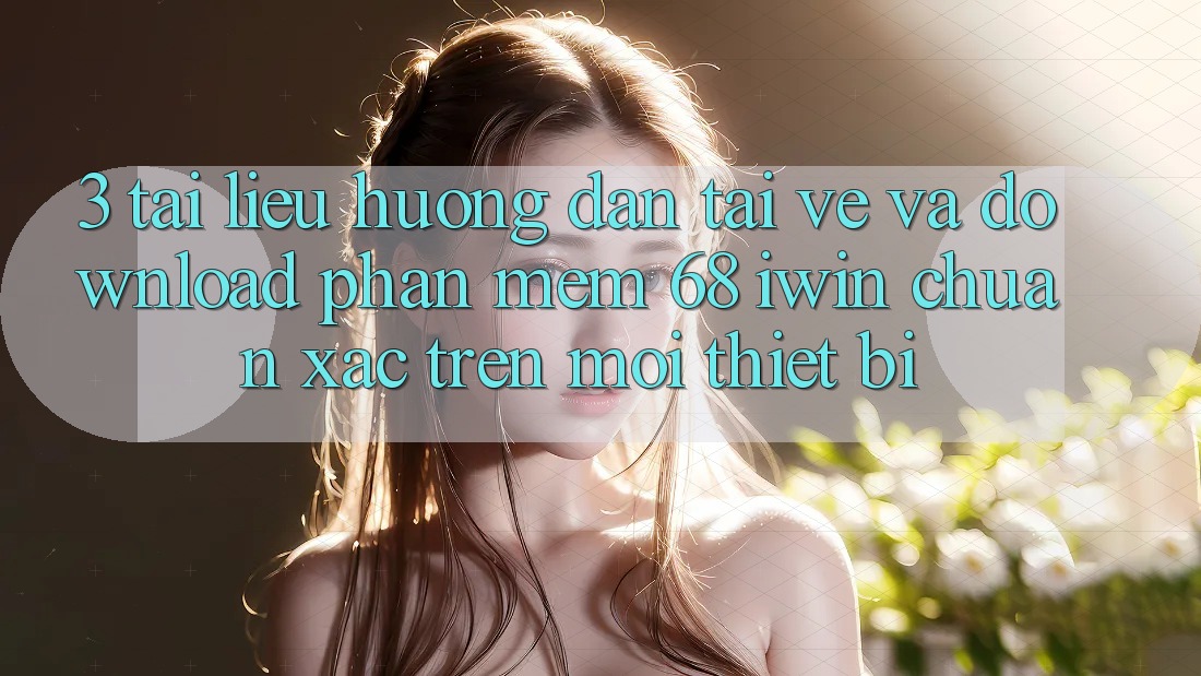 3. Tài liệu hướng dẫn tải về và download Phần mềm 68 iwin chuẩn xác trên mọi thiết bị 3. Tài liệu hướng dẫn tải về và download Phần mềm 68 iwin chuẩn xác trên mọi thiết bị