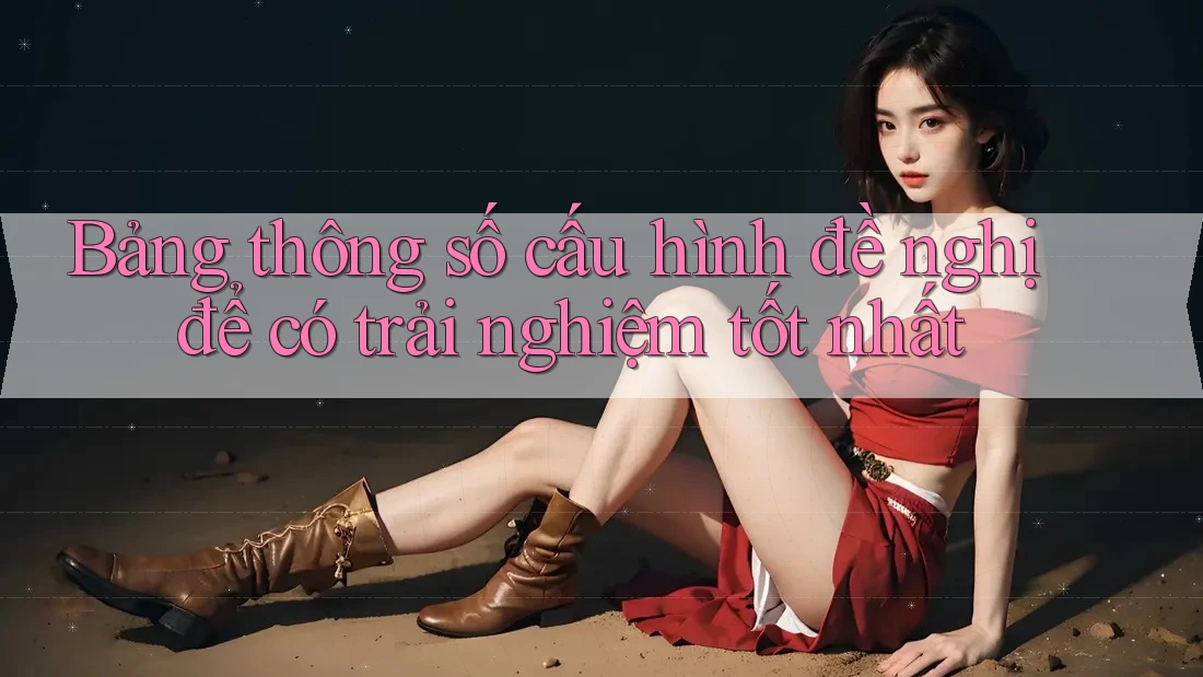 Bảng thông số cấu hình đề nghị để có trải nghiệm tốt nhất Bảng thông số cấu hình đề nghị để có trải nghiệm tốt nhất