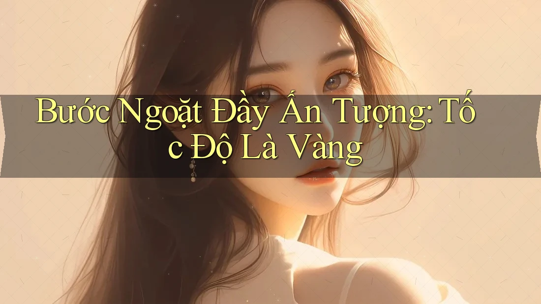 Bước Ngoặt Đầy Ấn Tượng: Tốc Độ Là Vàng Bước Ngoặt Đầy Ấn Tượng: Tốc Độ Là Vàng