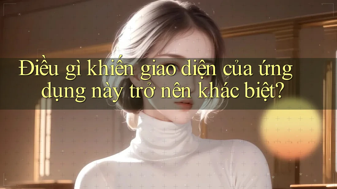 Điều gì khiến giao diện của ứng dụng này trở nên khác biệt? Điều gì khiến giao diện của ứng dụng này trở nên khác biệt?