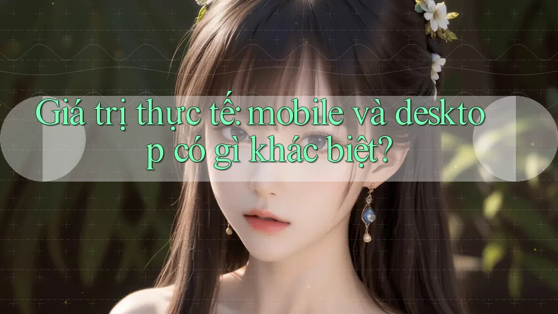 Giá trị thực tế: mobile và desktop có gì khác biệt?
