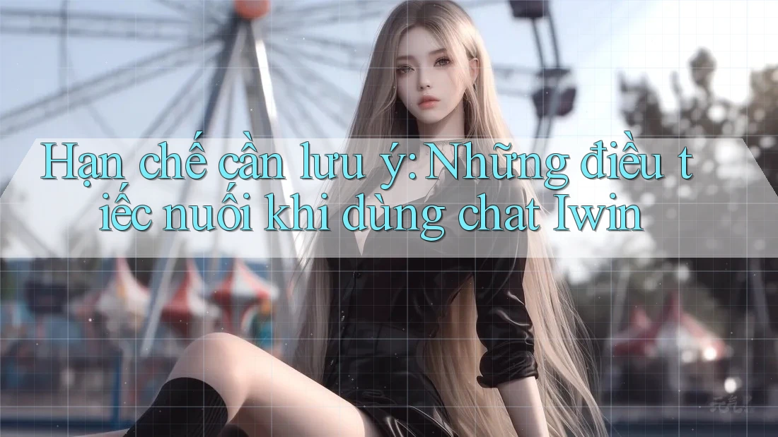 Hạn chế cần lưu ý: Những điều tiếc nuối khi dùng chat Iwin Hạn chế cần lưu ý: Những điều tiếc nuối khi dùng chat Iwin