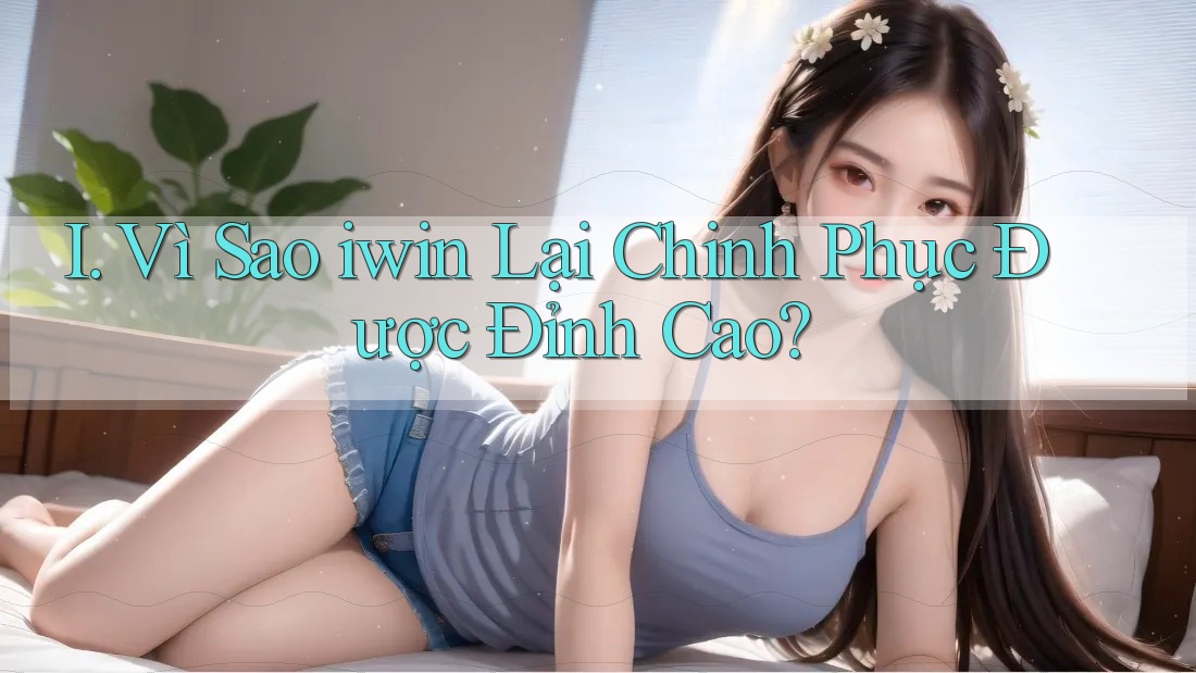 I. Vì Sao iwin Lại Chinh Phục Được Đỉnh Cao? I. Vì Sao iwin Lại Chinh Phục Được Đỉnh Cao?