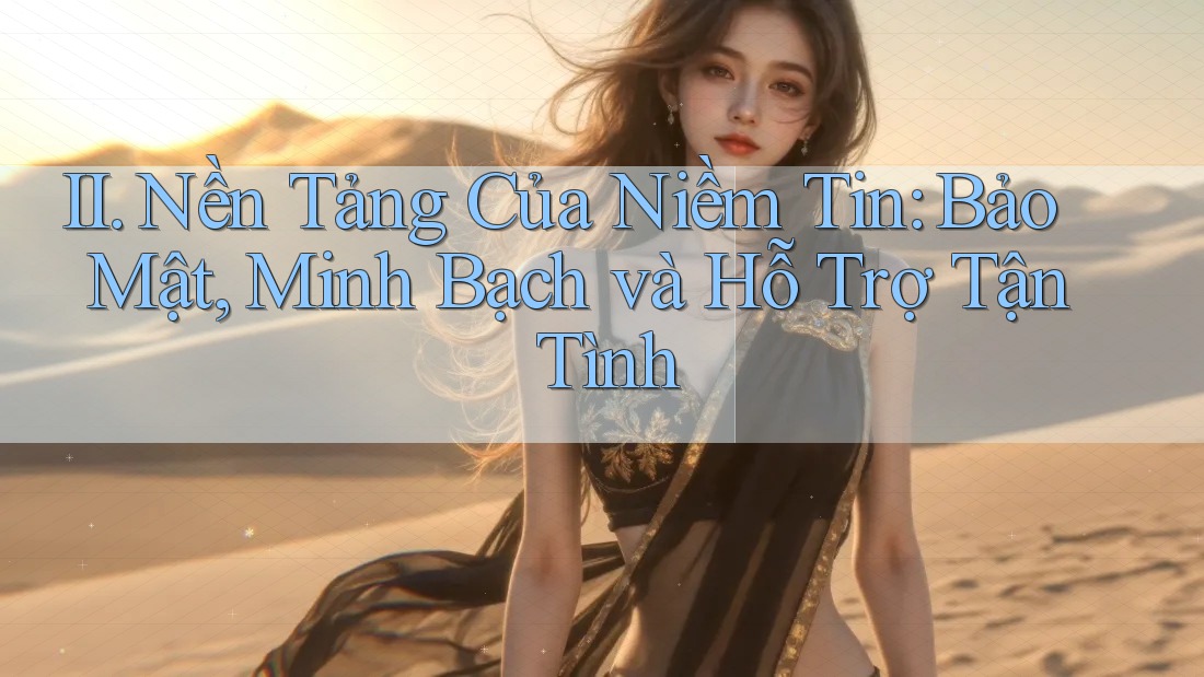 II. Nền Tảng Của Niềm Tin: Bảo Mật, Minh Bạch và Hỗ Trợ Tận Tình II. Nền Tảng Của Niềm Tin: Bảo Mật, Minh Bạch và Hỗ Trợ Tận Tình