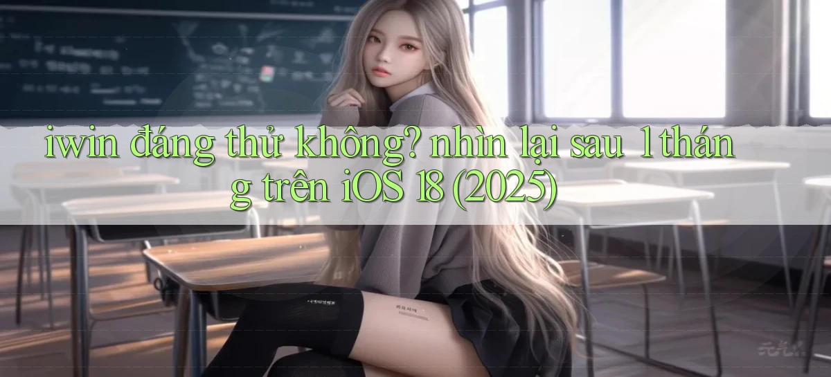 iwin đáng thử không nhìn lại sau 1 tháng trên iOS 18 (2025)