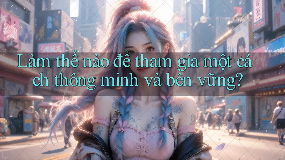 Làm thế nào để tham gia một cách thông minh và bền vững? Làm thế nào để tham gia một cách thông minh và bền vững?