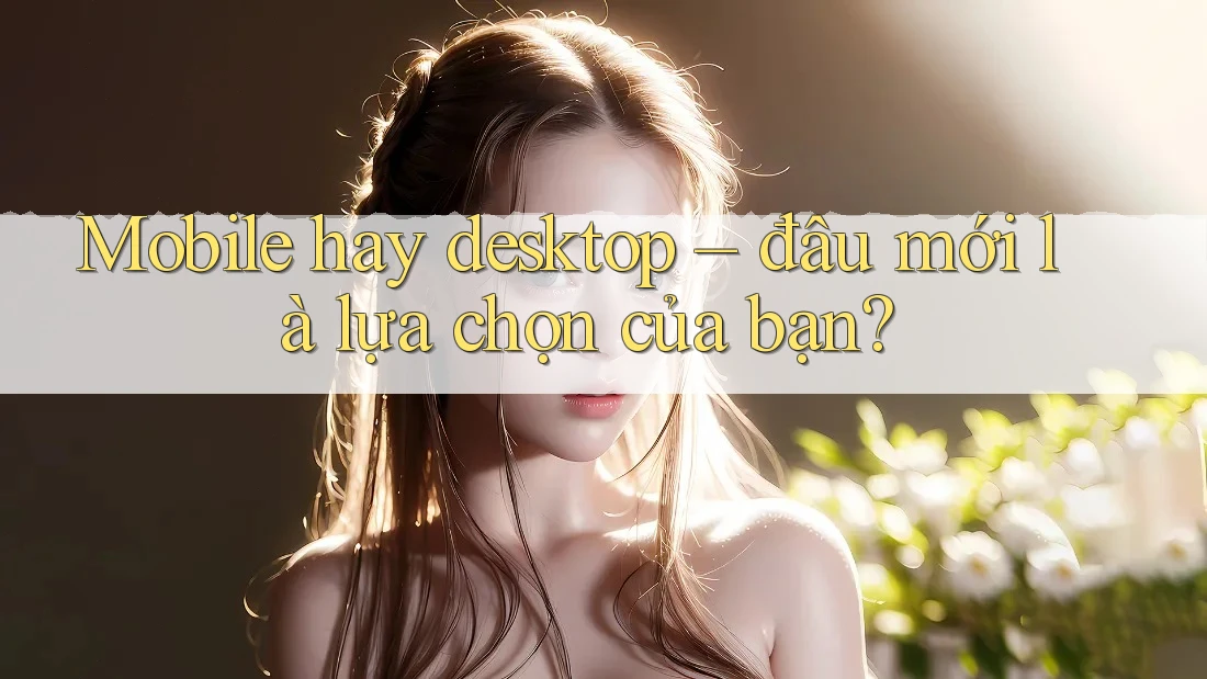 Mobile hay desktop – đâu mới là lựa chọn của bạn? Mobile hay desktop – đâu mới là lựa chọn của bạn?