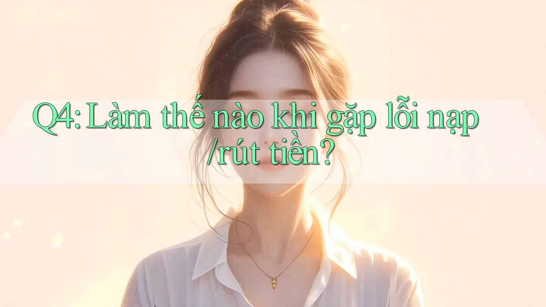 Q4: Làm thế nào khi gặp lỗi nạp/rút tiền? Q4: Làm thế nào khi gặp lỗi nạp/rút tiền?