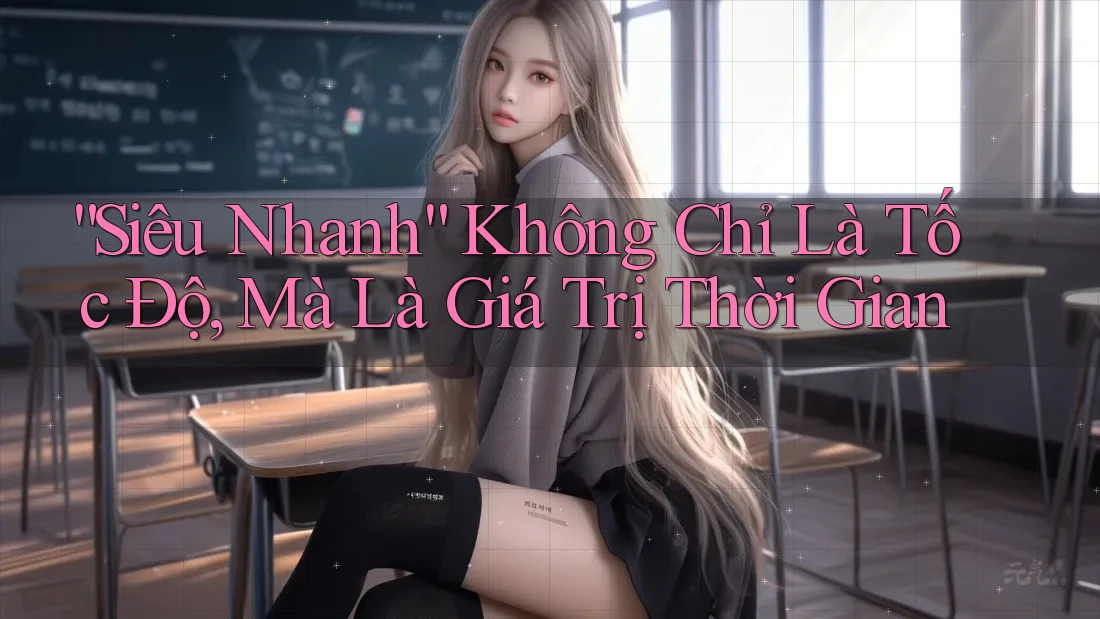 “Siêu Nhanh” Không Chỉ Là Tốc Độ, Mà Là Giá Trị Thời Gian “Siêu Nhanh” Không Chỉ Là Tốc Độ, Mà Là Giá Trị Thời Gian