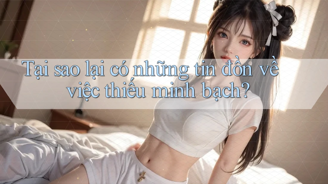 Tại sao lại có những tin đồn về việc thiếu minh bạch? Tại sao lại có những tin đồn về việc thiếu minh bạch?